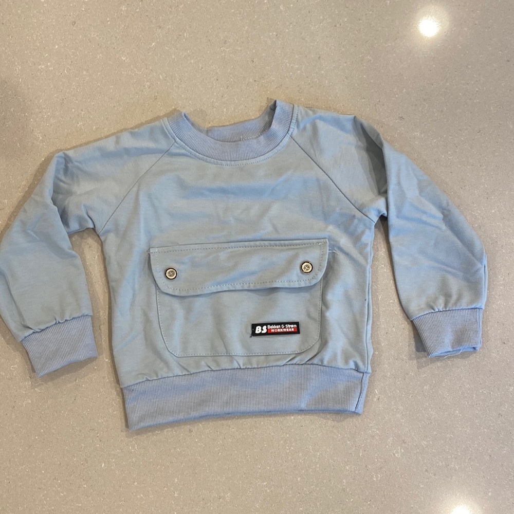 Bekken & Strom Toddler long sleeve pale blue sweatshirt